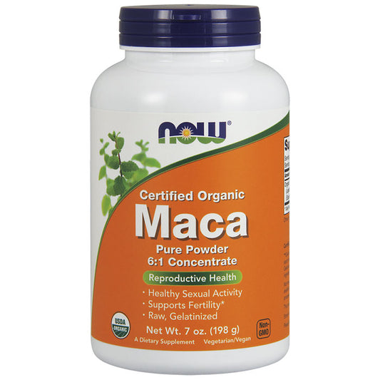 Organic Maca Powder, 6:1 Concentrate, 7 oz, NOW Foods