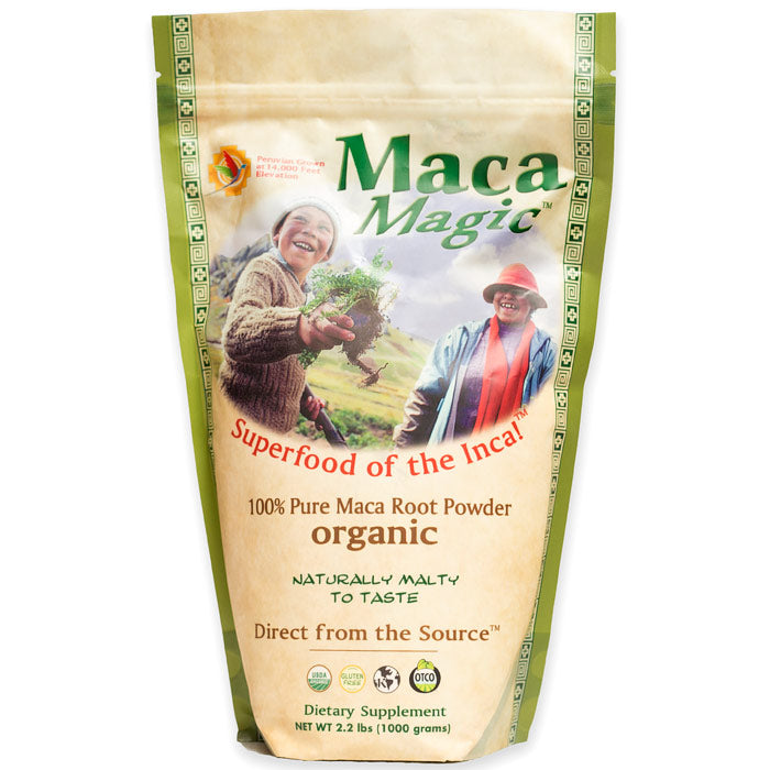 Organic Raw Maca Root Powder, Value Size, 2.2 lb, Maca Magic