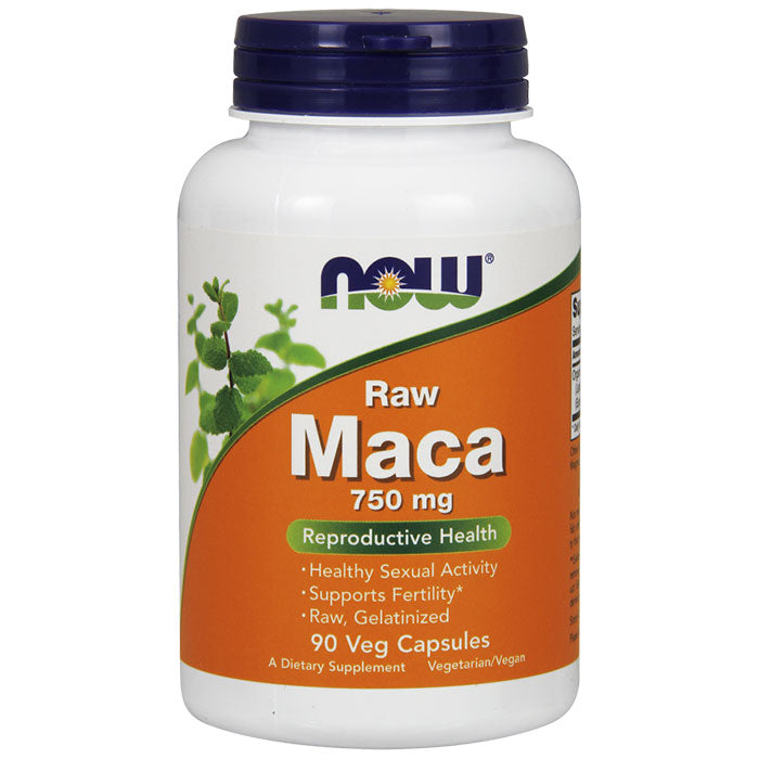 Raw Maca 750 mg, 90 Vegetarian Capsules, NOW Foods