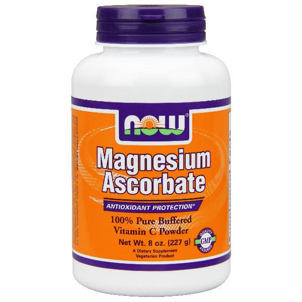 Magnesium Ascorbate Powder, 8 oz, NOW Foods