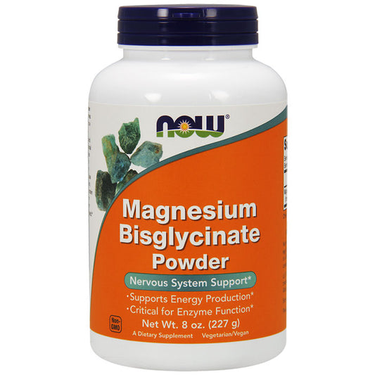 Magnesium Bisglycinate Powder, 8 oz, NOW Foods