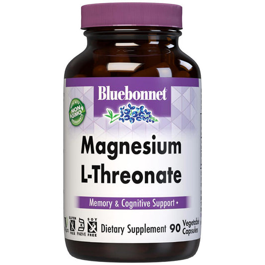 Magnesium L-Threonate, 90 Vegetable Capsules, Bluebonnet Nutrition