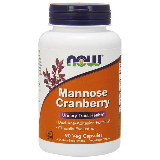 Mannose Cranberry, 90 Vegetarian Capsules, NOW Foods