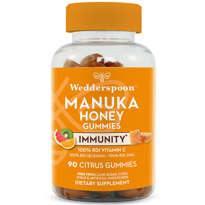 Manuka Honey Immunity Gummies - Citrus, 90 Gummies, Wedderspoon