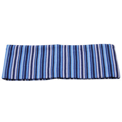 Maple Lycra Stretch Fabric Headband - Blue Stripe, 1 ct, DiPrima Beauty