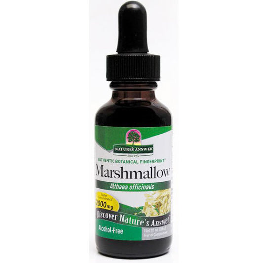 Marshmallow Extract Liquid Alcohol-Free, 1 oz, Nature's Answer