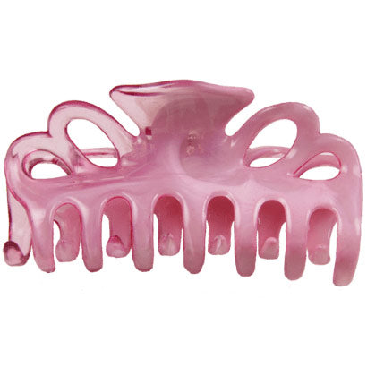 Medium Double Loop Hair Clamp - Gardenia - Twin Pink, 1 ct, DiPrima Beauty