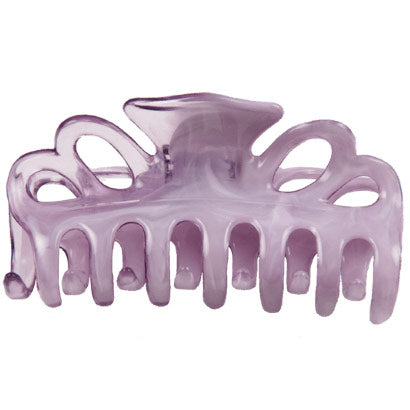 Medium Double Loop Hair Clamp - Gardenia - Twin Plum, 1 ct, DiPrima Beauty