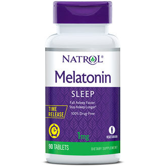 Melatonin 1 mg Time Release, Sleep Support, 90 Tablets, Natrol