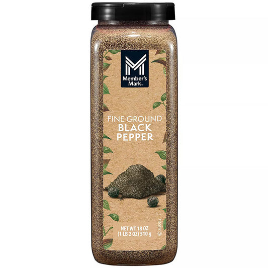 Member's Mark Fine Ground Black Pepper, 18 oz (510 g)