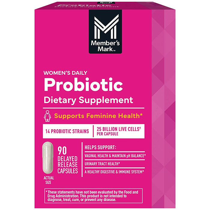 Member's Mark Women's Daily Probiotic, 90 Delayed Release Capsules