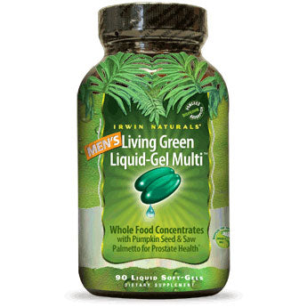 Men's Living Green Liquid-Gel Multi, 120 Liquid Soft-Gels, Irwin Naturals