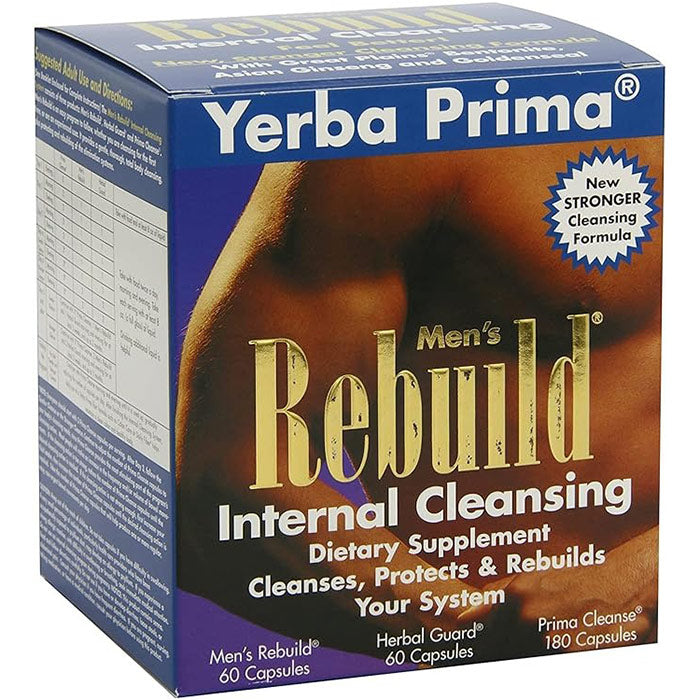 Men's Rebuild Internal Cleansing System 3 pc from Yerba Prima