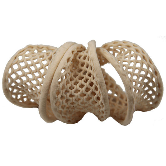 Mesh Hair Elastic - Yarrow - Tan, 3 ct Per Card, DiPrima Beauty