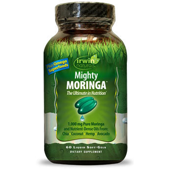 Mighty Moringa, Plus Omega Superfoods, 60 Liquid Softgels, Irwin Naturals