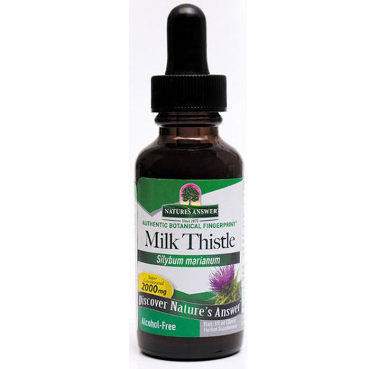 Milk Thistle Alcohol Free Extract Liquid 1 oz from Nature's Answer