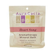 Mineral Bath Heart Song, Aromatherapy Mineral Bath Salt, 2.5 oz Packet, Aura Cacia