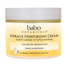 Miracle Moisturizing Cream, Oatmilk Calendula, 2 oz, Babo Botanicals