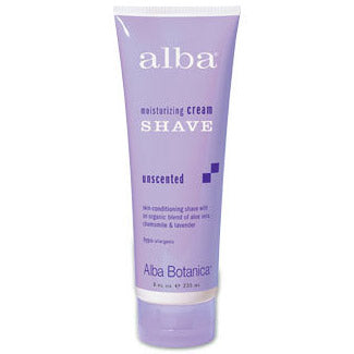 Moisturizing Cream Shave for Men and Women, Unscented 8 oz, from Alba Botanica