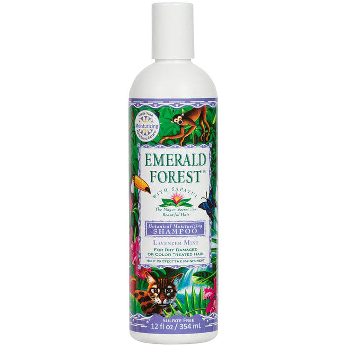 Botanical Moisturizing Shampoo, Lavender Mint, 12 oz, Emerald Forest