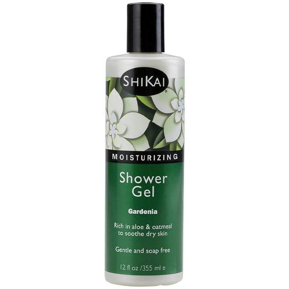 Moisturizing Shower Gel, Gardenia, 12 oz, ShiKai