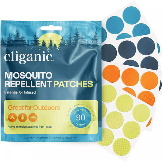 Mosquito Repellent Patches - Solid Colors, 90 Patches, Cliganic