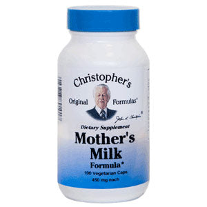 Mother's Milk Formula, 100 Vegetarian Capsules, Christopher's Original Formulas