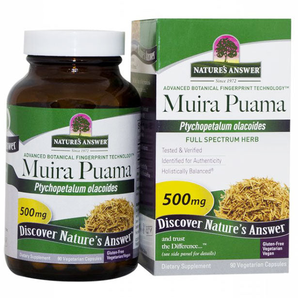 Muira Puama Bark, 90 Vegetarian Capsules, Nature's Answer