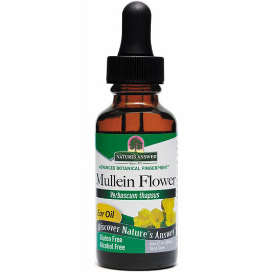 Mullein Flower Ear Oil, Topical Formula, 1 oz, Nature's Answer