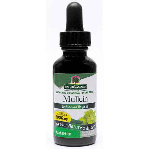 Mullein Leaf Alcohol Free Extract Liquid 1 oz from Nature's Answer