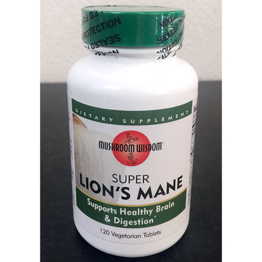 Mushroom Wisdom Super Lion's Mane, 120 Tablets, Maitake Products Inc.