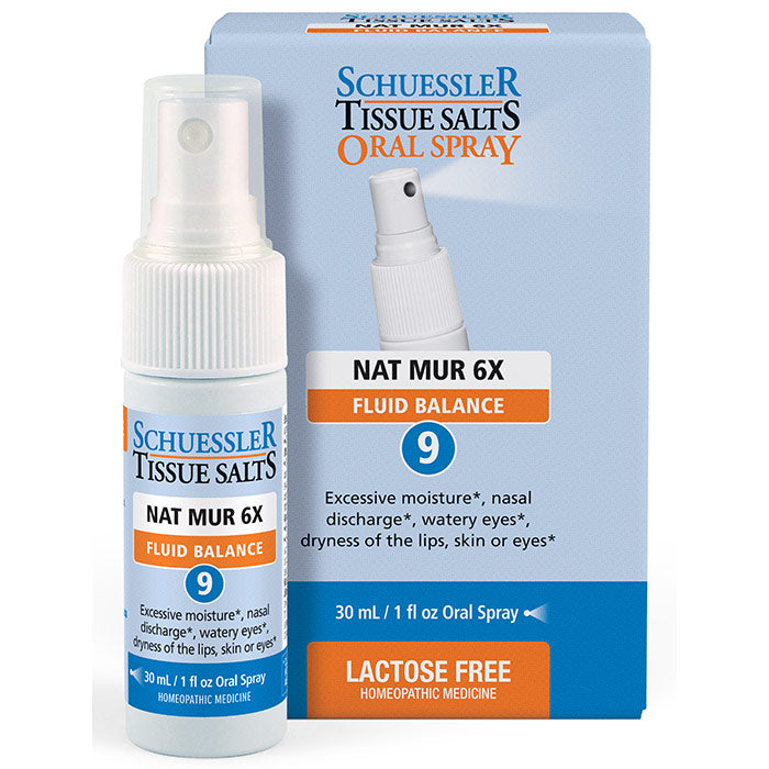 Nat Mur 6X Fluid Balance Oral Spray, 30 ml, Schuessler Tissue Salts