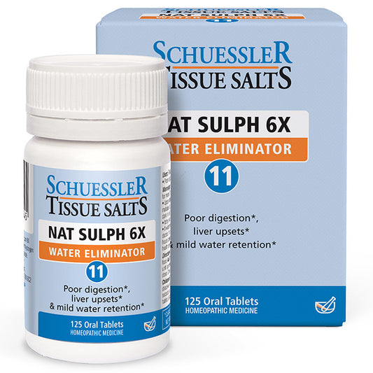 Nat Sulph 6X Water Eliminator, 125 Tablets, Schuessler Tissue Salts