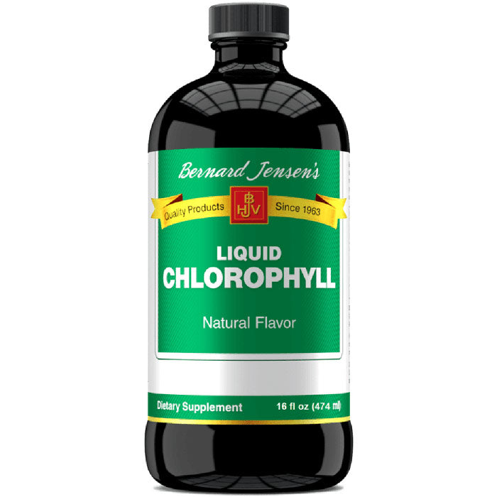 Liquid Chlorophyll, Natural Flavor, 16 oz, Bernard Jensen