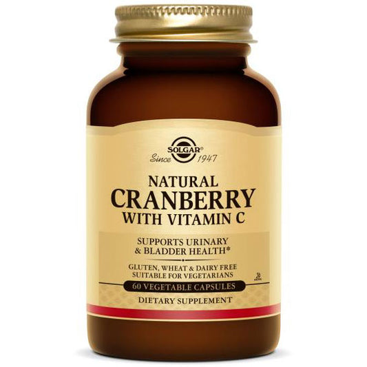 Natural Cranberry with Vitamin C, 60 Vegetable Capsules, Solgar