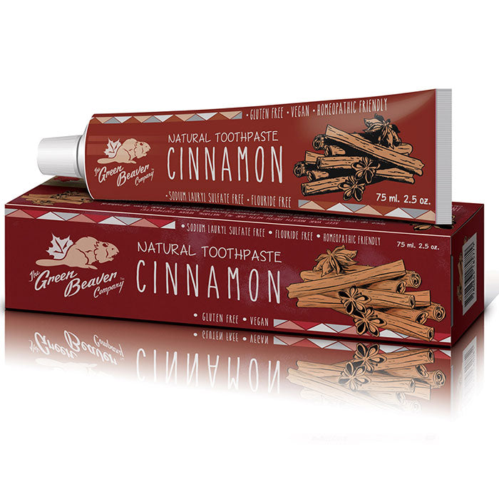 Natural Toothpaste - Cinnamon, 2.5 oz, Green Beaver