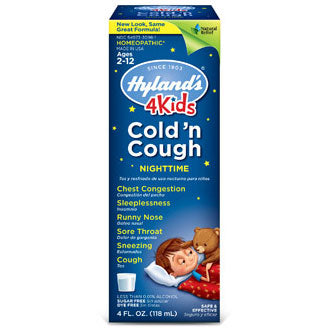 4 Kids Cold 'n Cough Nighttime, 4 oz, Hyland's