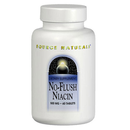 No-Flush Niacin Inositol Nicotinate 500mg 30 tabs from Source Naturals