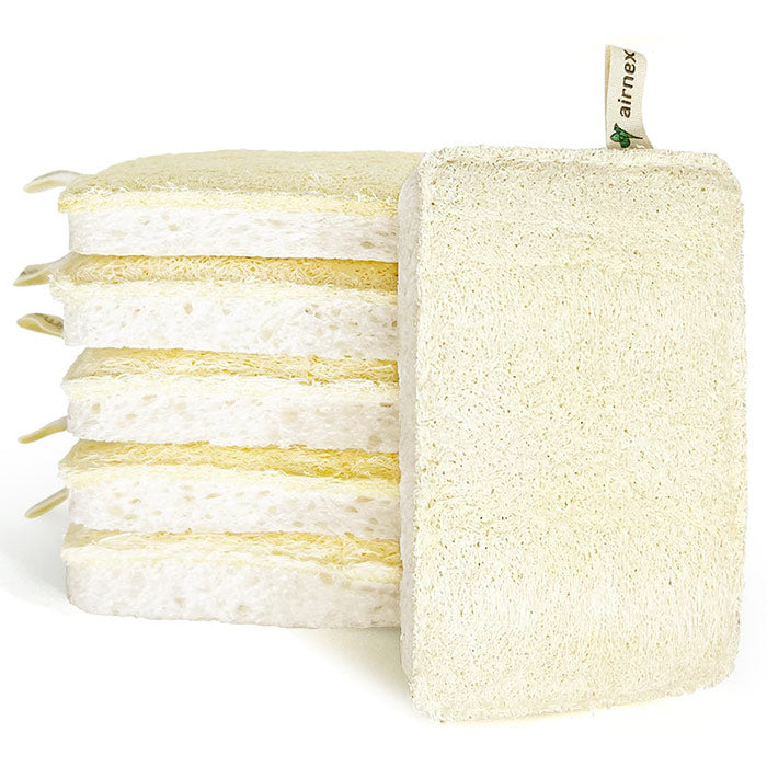 Non-Scratch Plastic-Free Dish Loofah Sponges, 1 ct, Airnex