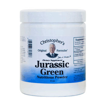 Jurassic Green Powder, Whole Food Nutritional Herbs, 4 oz, Christopher's Original Formulas