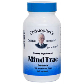 MindTrac Formula Capsule, Herbs for Mental Balance, 100 Vegicaps, Christopher's Original Formulas