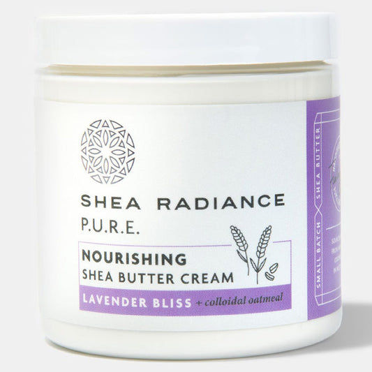 Nourishing Shea Butter Body Cream - Lavender Bliss, 8 oz, Shea Radiance