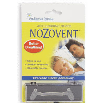 NoZovent Anti-Snoring Device, 1 Pack, Scandinavian Formulas