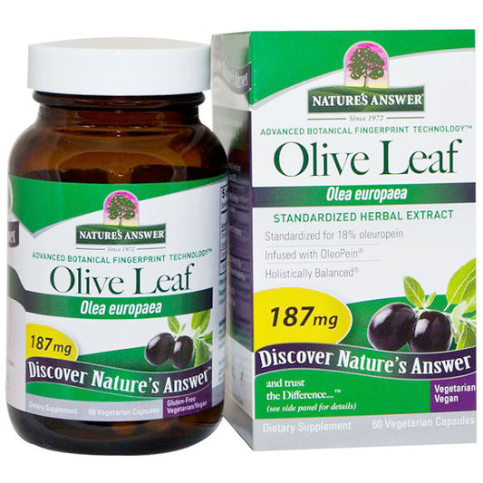 Olive Leaf Extract Standardized, 60 Vegetarian Capsules, Nature's Answer