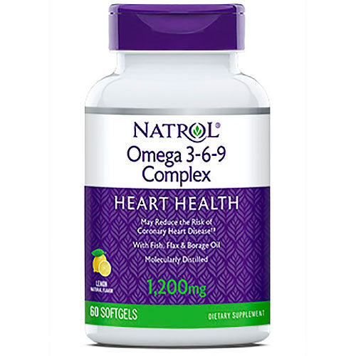 Omega 3-6-9 Complex, Lemon Flavor, 90 Softgels, Natrol