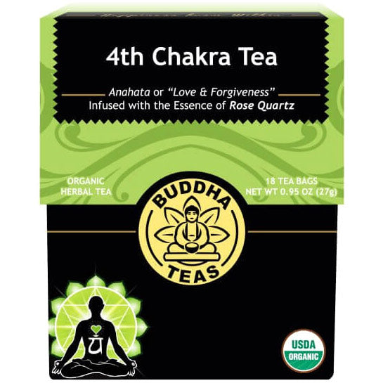 Organic 4th Chakra Tea, 18 Tea Bags, Buddha Teas