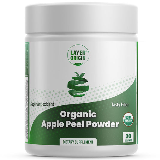 Organic Apple Peel Powder, 20 Servings, Layer Origin Nutrition