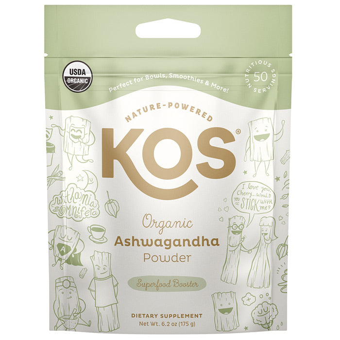 Organic Ashwagandha Powder, 6.2 oz (50 Servings), KOS