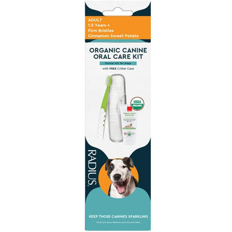 Organic Canine Oral Care Kit for Adult Dog, 1 Kit, Radius