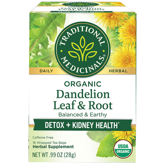 Organic Dandelion Leaf & Root Tea, 16 Tea Bags, Traditional Medicinals Teas